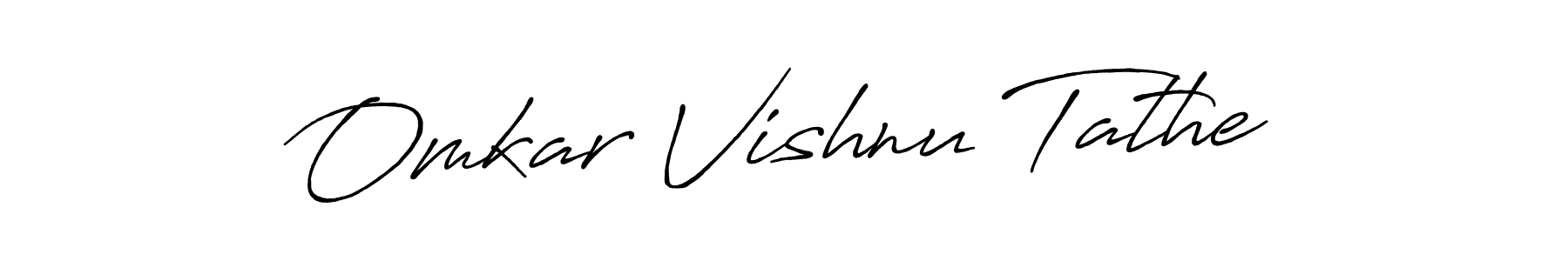 Also You can easily find your signature by using the search form. We will create Omkar Vishnu Tathe name handwritten signature images for you free of cost using Antro_Vectra_Bolder sign style. Omkar Vishnu Tathe signature style 7 images and pictures png