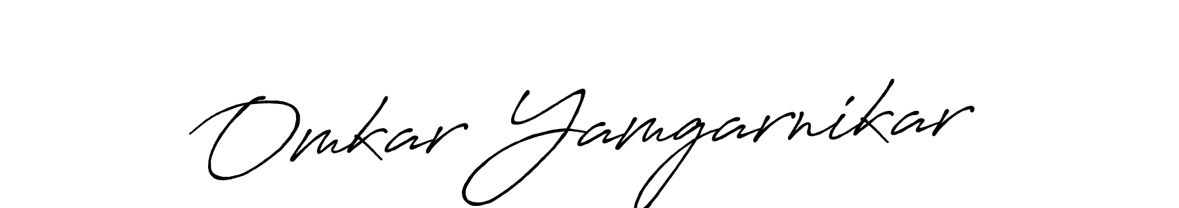It looks lik you need a new signature style for name Omkar Yamgarnikar. Design unique handwritten (Antro_Vectra_Bolder) signature with our free signature maker in just a few clicks. Omkar Yamgarnikar signature style 7 images and pictures png