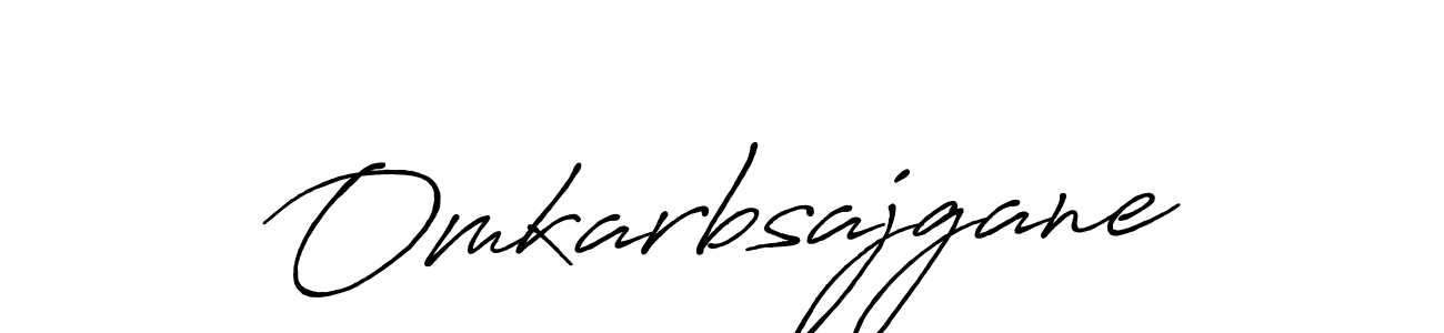 How to make Omkarbsajgane name signature. Use Antro_Vectra_Bolder style for creating short signs online. This is the latest handwritten sign. Omkarbsajgane signature style 7 images and pictures png
