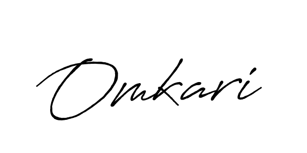 Omkari stylish signature style. Best Handwritten Sign (Antro_Vectra_Bolder) for my name. Handwritten Signature Collection Ideas for my name Omkari. Omkari signature style 7 images and pictures png