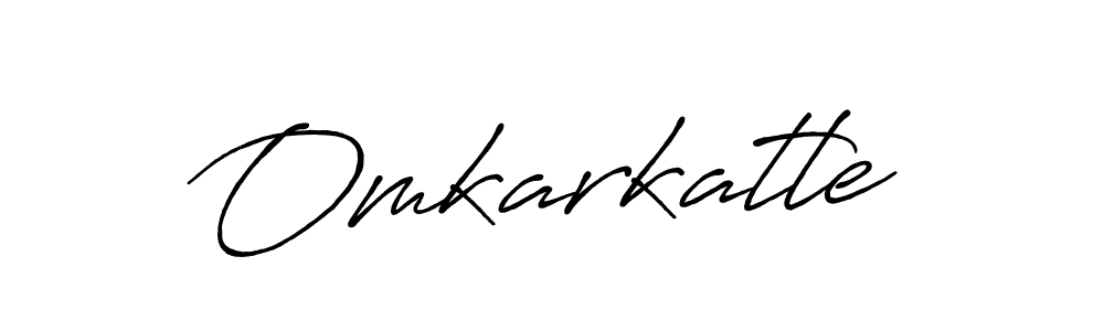 Use a signature maker to create a handwritten signature online. With this signature software, you can design (Antro_Vectra_Bolder) your own signature for name Omkarkatle. Omkarkatle signature style 7 images and pictures png