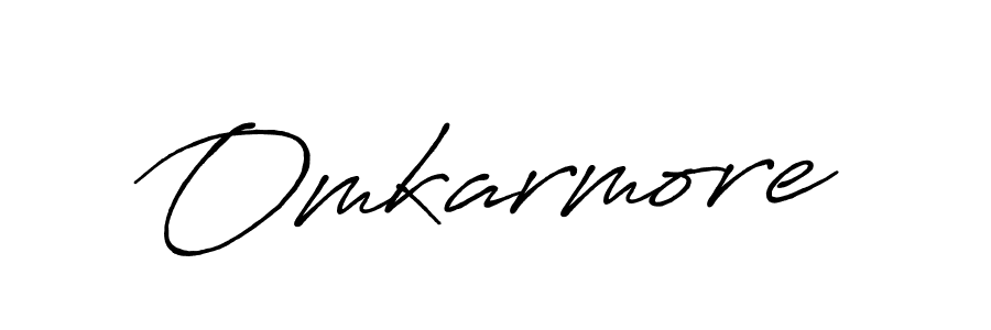 Make a beautiful signature design for name Omkarmore. With this signature (Antro_Vectra_Bolder) style, you can create a handwritten signature for free. Omkarmore signature style 7 images and pictures png