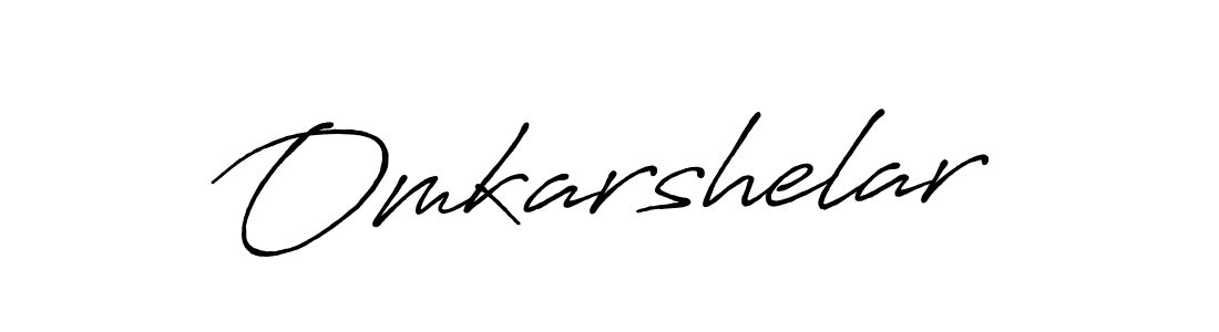 Use a signature maker to create a handwritten signature online. With this signature software, you can design (Antro_Vectra_Bolder) your own signature for name Omkarshelar. Omkarshelar signature style 7 images and pictures png