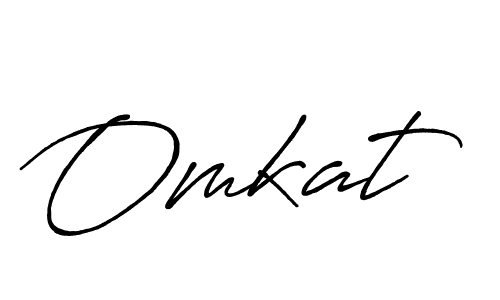 Also we have Omkat name is the best signature style. Create professional handwritten signature collection using Antro_Vectra_Bolder autograph style. Omkat signature style 7 images and pictures png