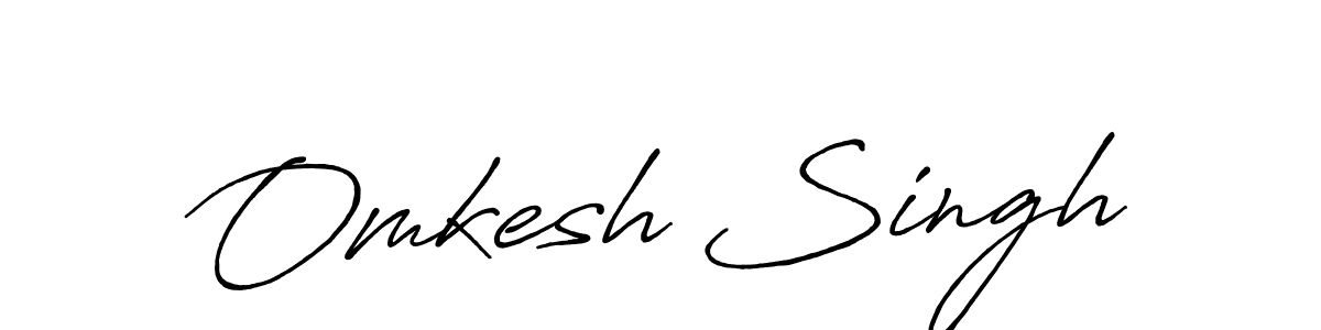 This is the best signature style for the Omkesh Singh name. Also you like these signature font (Antro_Vectra_Bolder). Mix name signature. Omkesh Singh signature style 7 images and pictures png