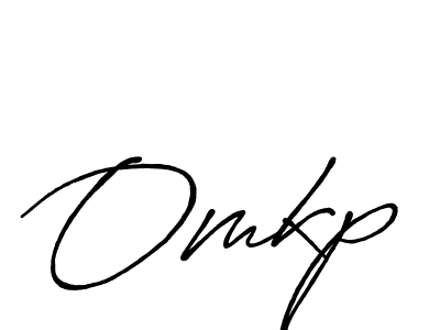 How to make Omkp name signature. Use Antro_Vectra_Bolder style for creating short signs online. This is the latest handwritten sign. Omkp signature style 7 images and pictures png