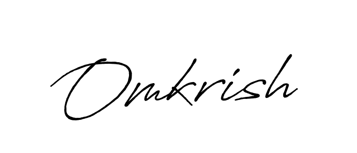 Also You can easily find your signature by using the search form. We will create Omkrish name handwritten signature images for you free of cost using Antro_Vectra_Bolder sign style. Omkrish signature style 7 images and pictures png