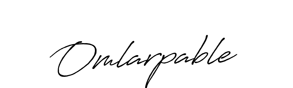 Use a signature maker to create a handwritten signature online. With this signature software, you can design (Antro_Vectra_Bolder) your own signature for name Omlarpable. Omlarpable signature style 7 images and pictures png