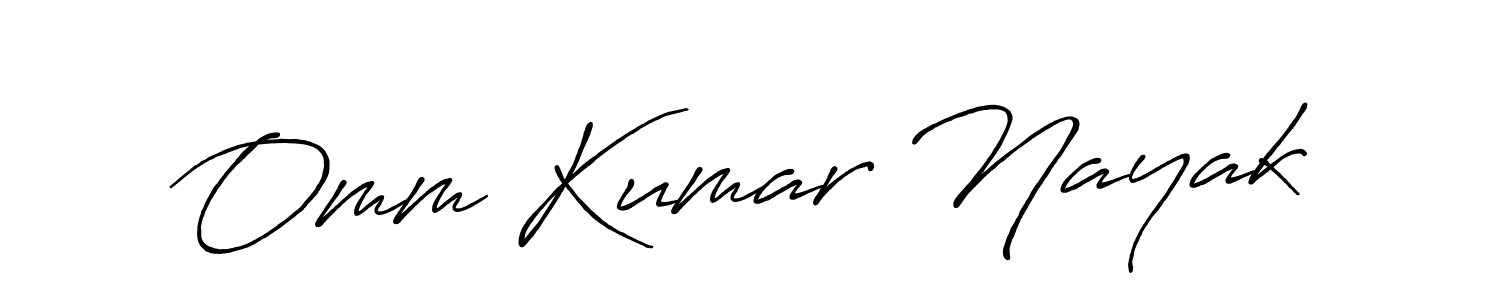 Omm Kumar Nayak stylish signature style. Best Handwritten Sign (Antro_Vectra_Bolder) for my name. Handwritten Signature Collection Ideas for my name Omm Kumar Nayak. Omm Kumar Nayak signature style 7 images and pictures png