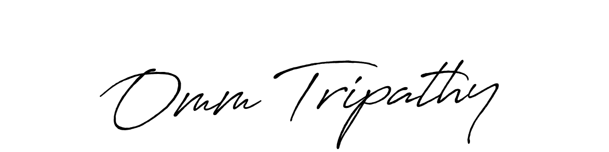 Similarly Antro_Vectra_Bolder is the best handwritten signature design. Signature creator online .You can use it as an online autograph creator for name Omm Tripathy. Omm Tripathy signature style 7 images and pictures png