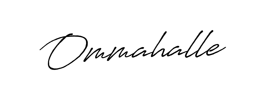 Make a beautiful signature design for name Ommahalle. With this signature (Antro_Vectra_Bolder) style, you can create a handwritten signature for free. Ommahalle signature style 7 images and pictures png