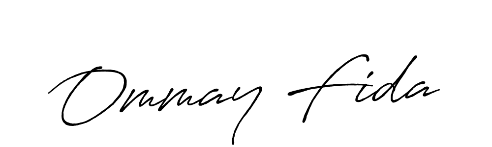 Make a short Ommay Fida signature style. Manage your documents anywhere anytime using Antro_Vectra_Bolder. Create and add eSignatures, submit forms, share and send files easily. Ommay Fida signature style 7 images and pictures png