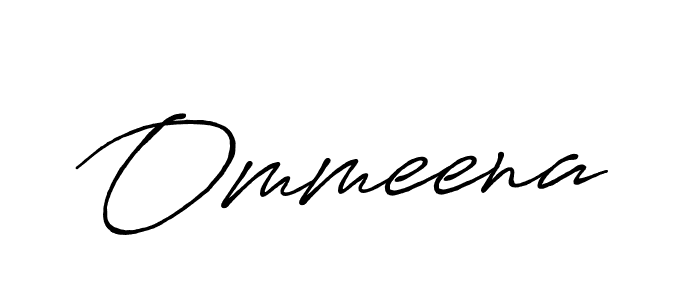 Design your own signature with our free online signature maker. With this signature software, you can create a handwritten (Antro_Vectra_Bolder) signature for name Ommeena. Ommeena signature style 7 images and pictures png