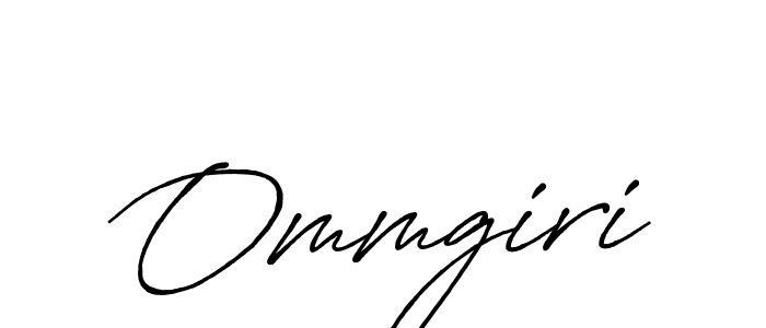 Make a beautiful signature design for name Ommgiri. With this signature (Antro_Vectra_Bolder) style, you can create a handwritten signature for free. Ommgiri signature style 7 images and pictures png