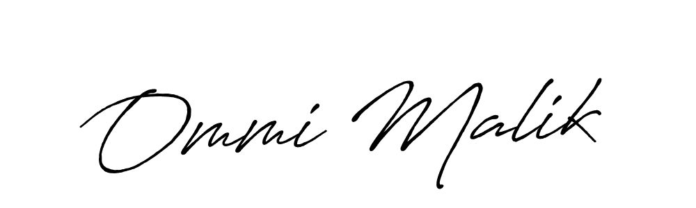 It looks lik you need a new signature style for name Ommi Malik. Design unique handwritten (Antro_Vectra_Bolder) signature with our free signature maker in just a few clicks. Ommi Malik signature style 7 images and pictures png