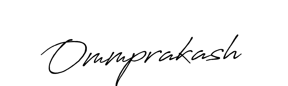 Make a beautiful signature design for name Ommprakash. With this signature (Antro_Vectra_Bolder) style, you can create a handwritten signature for free. Ommprakash signature style 7 images and pictures png