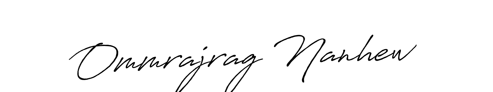 How to make Ommrajrag Nanhew signature? Antro_Vectra_Bolder is a professional autograph style. Create handwritten signature for Ommrajrag Nanhew name. Ommrajrag Nanhew signature style 7 images and pictures png