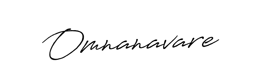 How to make Omnanavare signature? Antro_Vectra_Bolder is a professional autograph style. Create handwritten signature for Omnanavare name. Omnanavare signature style 7 images and pictures png