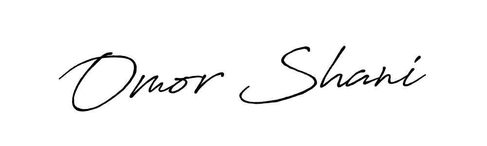 Create a beautiful signature design for name Omor Shani. With this signature (Antro_Vectra_Bolder) fonts, you can make a handwritten signature for free. Omor Shani signature style 7 images and pictures png