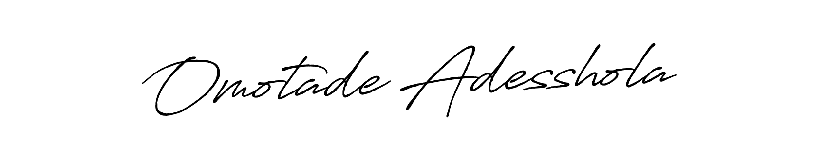 Use a signature maker to create a handwritten signature online. With this signature software, you can design (Antro_Vectra_Bolder) your own signature for name Omotade Adesshola. Omotade Adesshola signature style 7 images and pictures png
