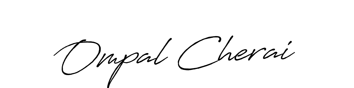 Similarly Antro_Vectra_Bolder is the best handwritten signature design. Signature creator online .You can use it as an online autograph creator for name Ompal Cherai. Ompal Cherai signature style 7 images and pictures png