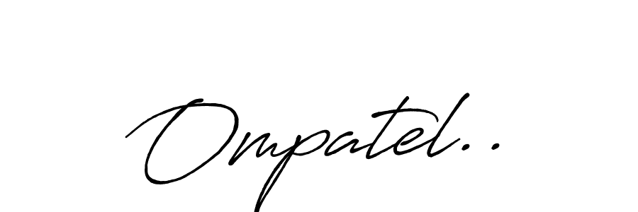 How to Draw Ompatel.. signature style? Antro_Vectra_Bolder is a latest design signature styles for name Ompatel... Ompatel.. signature style 7 images and pictures png