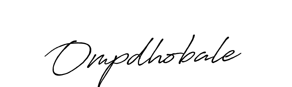 if you are searching for the best signature style for your name Ompdhobale. so please give up your signature search. here we have designed multiple signature styles  using Antro_Vectra_Bolder. Ompdhobale signature style 7 images and pictures png