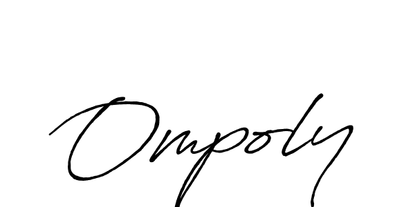 Design your own signature with our free online signature maker. With this signature software, you can create a handwritten (Antro_Vectra_Bolder) signature for name Ompoly. Ompoly signature style 7 images and pictures png