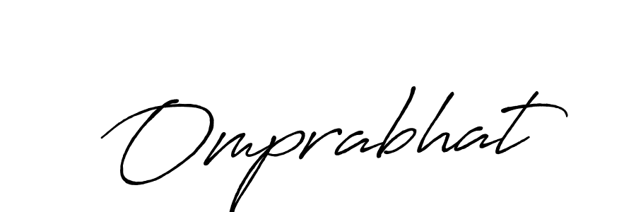 Also we have Omprabhat name is the best signature style. Create professional handwritten signature collection using Antro_Vectra_Bolder autograph style. Omprabhat signature style 7 images and pictures png