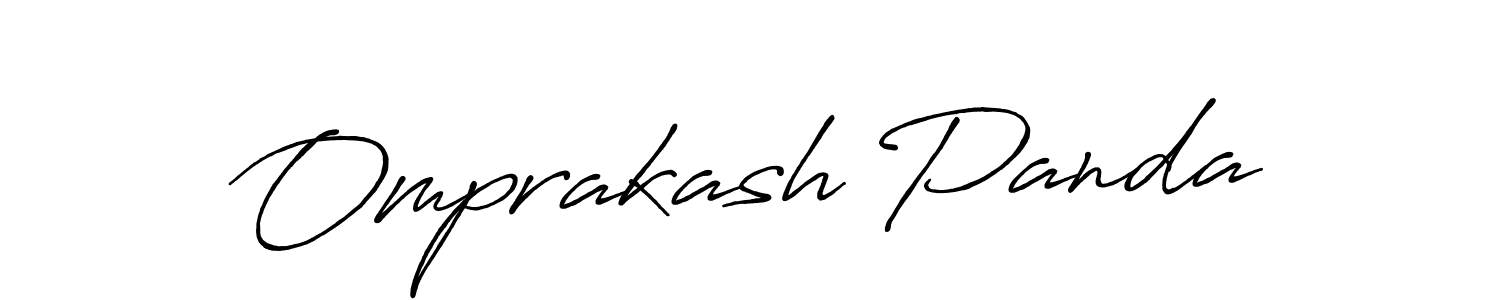How to make Omprakash Panda signature? Antro_Vectra_Bolder is a professional autograph style. Create handwritten signature for Omprakash Panda name. Omprakash Panda signature style 7 images and pictures png