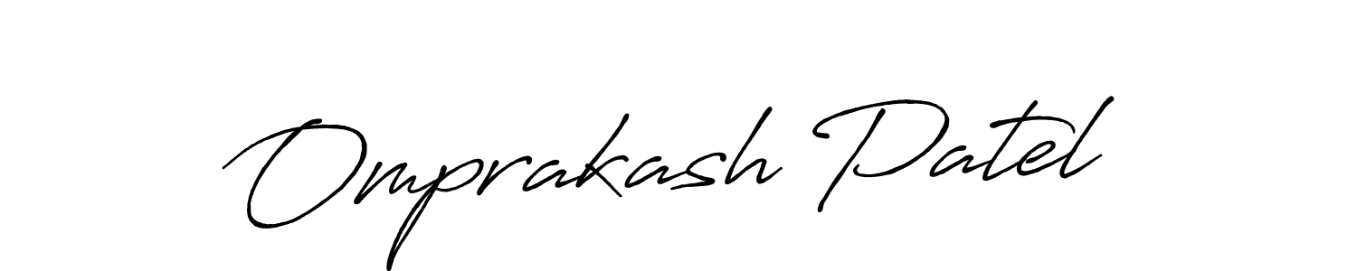 Make a beautiful signature design for name Omprakash Patel. Use this online signature maker to create a handwritten signature for free. Omprakash Patel signature style 7 images and pictures png