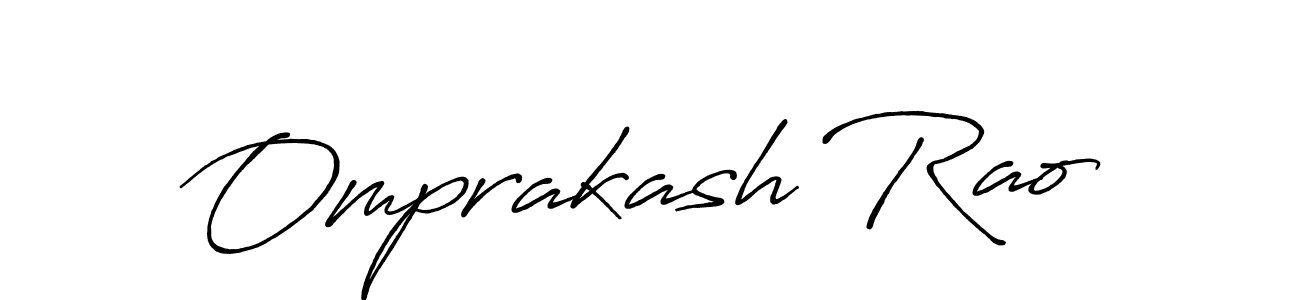 It looks lik you need a new signature style for name Omprakash Rao. Design unique handwritten (Antro_Vectra_Bolder) signature with our free signature maker in just a few clicks. Omprakash Rao signature style 7 images and pictures png