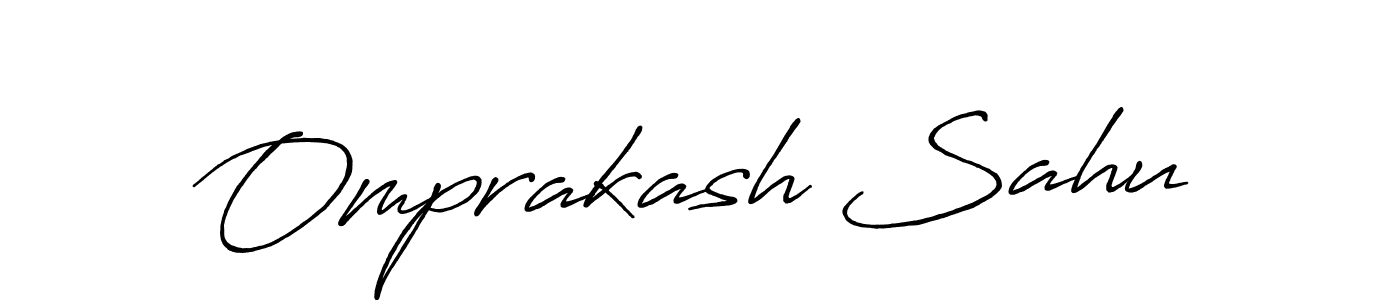 Design your own signature with our free online signature maker. With this signature software, you can create a handwritten (Antro_Vectra_Bolder) signature for name Omprakash Sahu. Omprakash Sahu signature style 7 images and pictures png