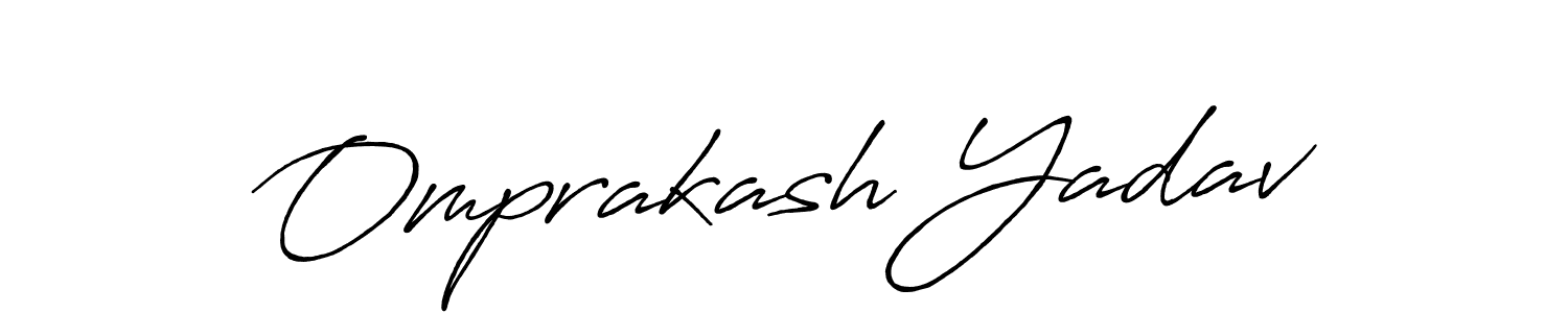 Make a short Omprakash Yadav signature style. Manage your documents anywhere anytime using Antro_Vectra_Bolder. Create and add eSignatures, submit forms, share and send files easily. Omprakash Yadav signature style 7 images and pictures png