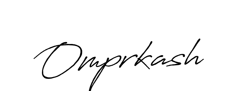 Design your own signature with our free online signature maker. With this signature software, you can create a handwritten (Antro_Vectra_Bolder) signature for name Omprkash. Omprkash signature style 7 images and pictures png