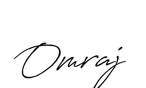 How to make Omraj signature? Antro_Vectra_Bolder is a professional autograph style. Create handwritten signature for Omraj name. Omraj signature style 7 images and pictures png