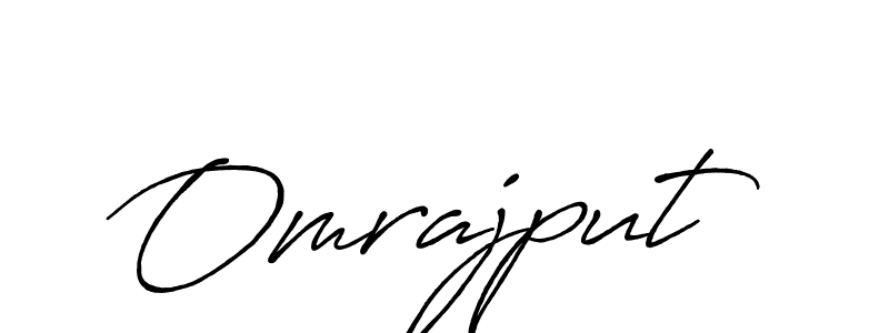 It looks lik you need a new signature style for name Omrajput. Design unique handwritten (Antro_Vectra_Bolder) signature with our free signature maker in just a few clicks. Omrajput signature style 7 images and pictures png