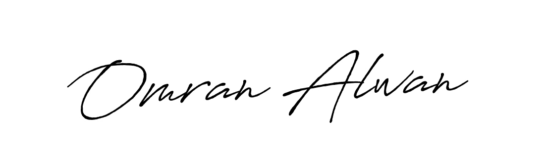 Use a signature maker to create a handwritten signature online. With this signature software, you can design (Antro_Vectra_Bolder) your own signature for name Omran Alwan. Omran Alwan signature style 7 images and pictures png