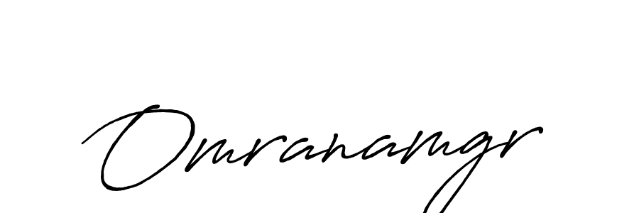 Design your own signature with our free online signature maker. With this signature software, you can create a handwritten (Antro_Vectra_Bolder) signature for name Omranamgr. Omranamgr signature style 7 images and pictures png