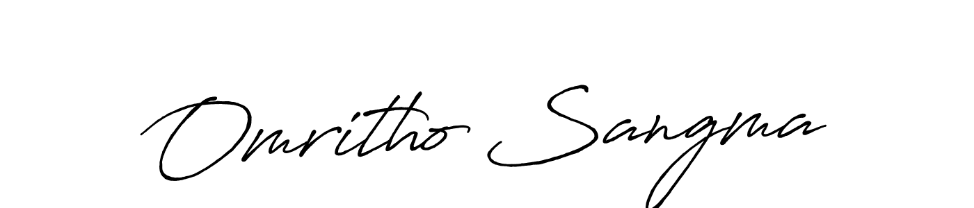Also we have Omritho Sangma name is the best signature style. Create professional handwritten signature collection using Antro_Vectra_Bolder autograph style. Omritho Sangma signature style 7 images and pictures png