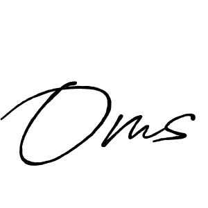 How to make Oms signature? Antro_Vectra_Bolder is a professional autograph style. Create handwritten signature for Oms name. Oms signature style 7 images and pictures png