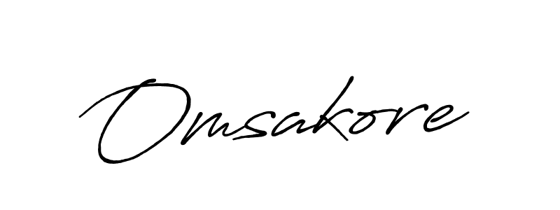 Also we have Omsakore name is the best signature style. Create professional handwritten signature collection using Antro_Vectra_Bolder autograph style. Omsakore signature style 7 images and pictures png