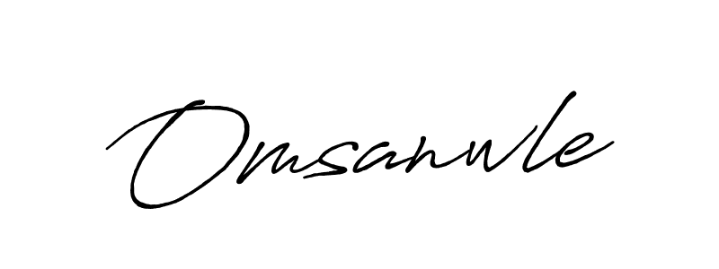 Omsanwle stylish signature style. Best Handwritten Sign (Antro_Vectra_Bolder) for my name. Handwritten Signature Collection Ideas for my name Omsanwle. Omsanwle signature style 7 images and pictures png