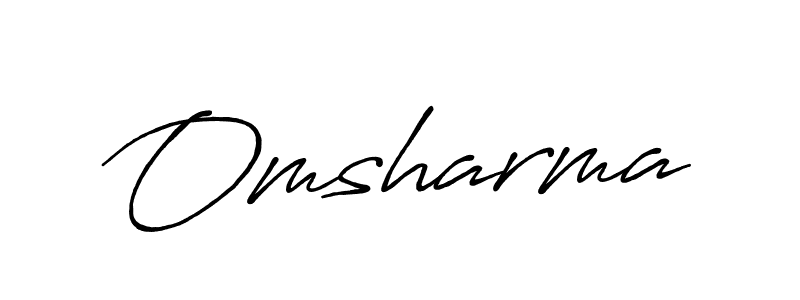 The best way (Antro_Vectra_Bolder) to make a short signature is to pick only two or three words in your name. The name Omsharma include a total of six letters. For converting this name. Omsharma signature style 7 images and pictures png