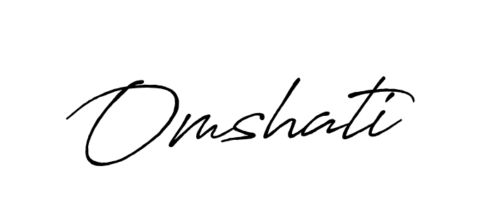 Omshati stylish signature style. Best Handwritten Sign (Antro_Vectra_Bolder) for my name. Handwritten Signature Collection Ideas for my name Omshati. Omshati signature style 7 images and pictures png