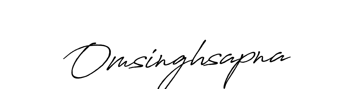 The best way (Antro_Vectra_Bolder) to make a short signature is to pick only two or three words in your name. The name Omsinghsapna include a total of six letters. For converting this name. Omsinghsapna signature style 7 images and pictures png