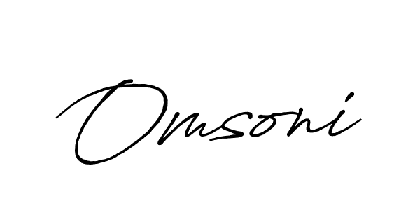 if you are searching for the best signature style for your name Omsoni. so please give up your signature search. here we have designed multiple signature styles  using Antro_Vectra_Bolder. Omsoni signature style 7 images and pictures png
