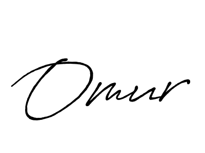 How to make Omur name signature. Use Antro_Vectra_Bolder style for creating short signs online. This is the latest handwritten sign. Omur signature style 7 images and pictures png