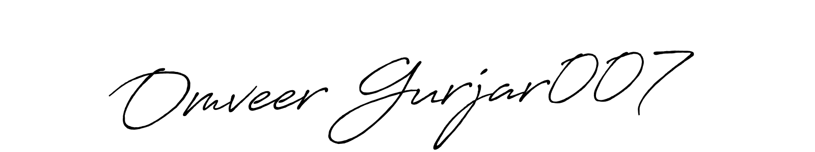 How to Draw Omveer Gurjar007 signature style? Antro_Vectra_Bolder is a latest design signature styles for name Omveer Gurjar007. Omveer Gurjar007 signature style 7 images and pictures png