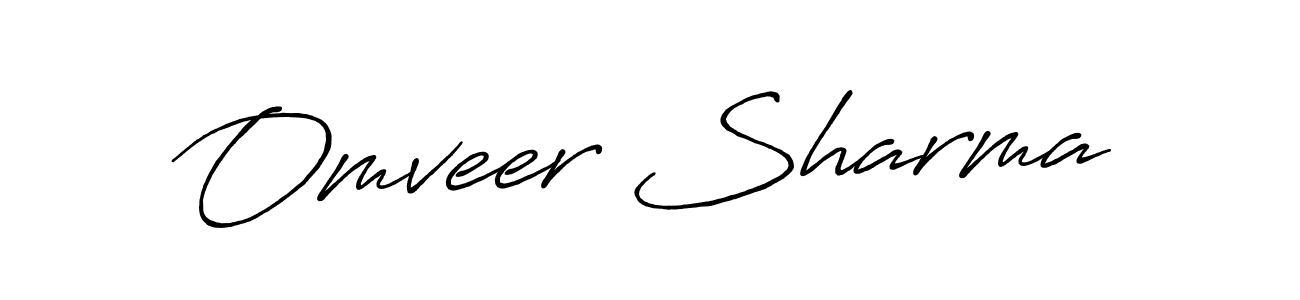 How to Draw Omveer Sharma signature style? Antro_Vectra_Bolder is a latest design signature styles for name Omveer Sharma. Omveer Sharma signature style 7 images and pictures png